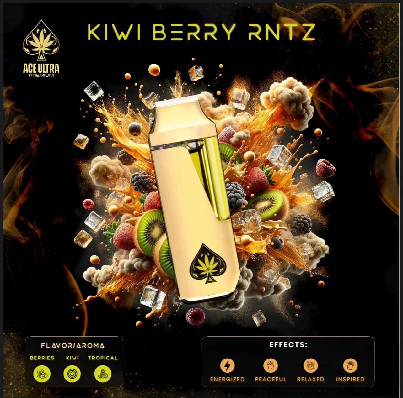 Ace Kiwi Berry Rntz 2g Gen 4 mini Disposable